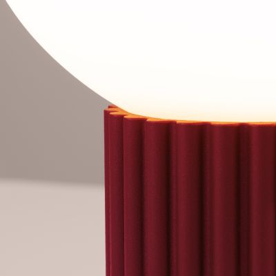 Lampa biurkowa 1x8 W biała-burgund SL1751 Sollux Lighting Halo