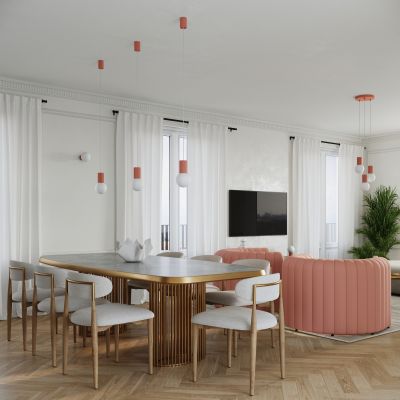 Lampa biurkowa 1x8 W biała SL1756 Sollux Lighting Halo