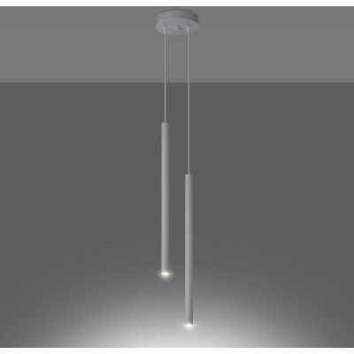 Lampa wisząca 2x8 W biała SL1303 Sollux Lighting Pastelo