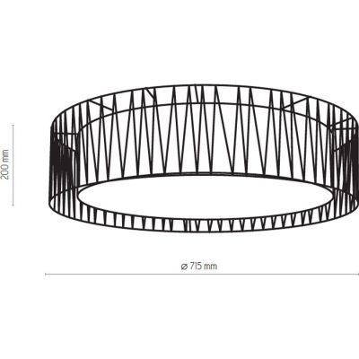 Plafon 4x15 W czarny 1658 TK Lighting Harmony
