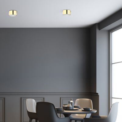 Lampa podsufitowa 1x10 W złota 6096 TK Lighting Dallas