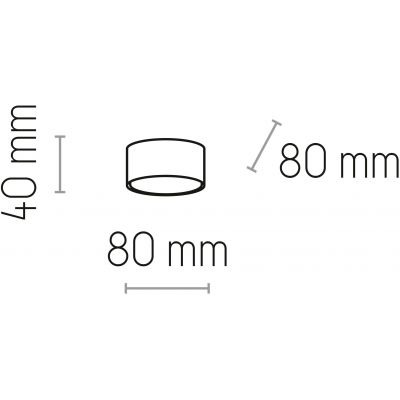 Lampa podsufitowa 1x10 W złota 6096 TK Lighting Dallas