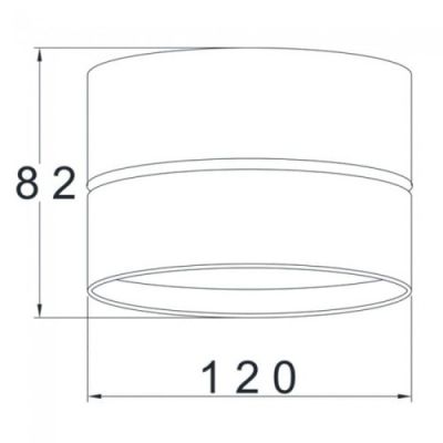 Lampa podsufitowa 1x18 W biała ULDL86DALI Unilight