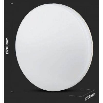 Plafon 1x15 W biały 2155669 V-TAC