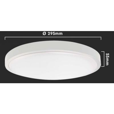 Plafon 1x24 W biały 7619 V-TAC