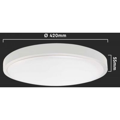 Plafon 1x30 W biały 7623 V-TAC