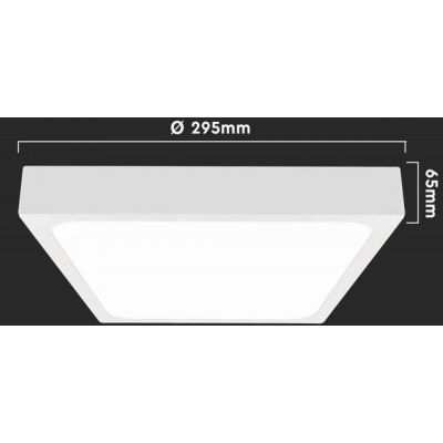 Plafon 1x24 W biały 7629 V-TAC
