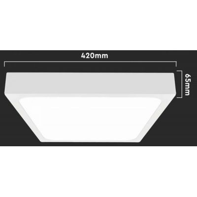 Plafon 1x30 W biały 7631 V-TAC