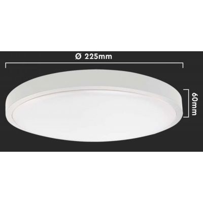Plafon 1x24 W biały 7663 V-TAC