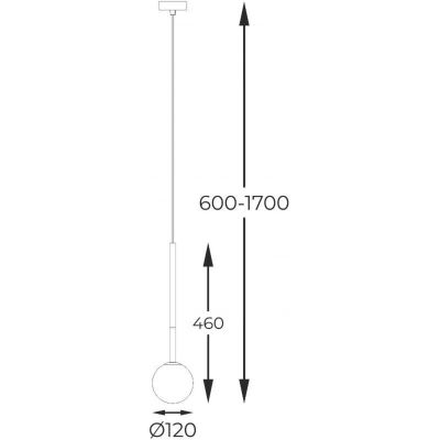 Lampa wisząca 1x4 W czarna-złota P057401FSDFZ Zuma Line Arcturus