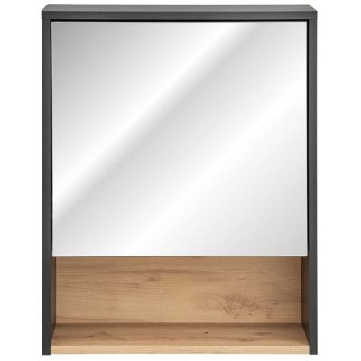 Szafka 60x25x75 cm z lustrem szara BORNEOCOSMOS840FSC Comad Borneo