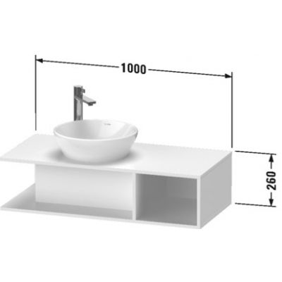 Szafka wisząca podumywalkowa 100x48 cm DE491902222 Duravit D-Neo