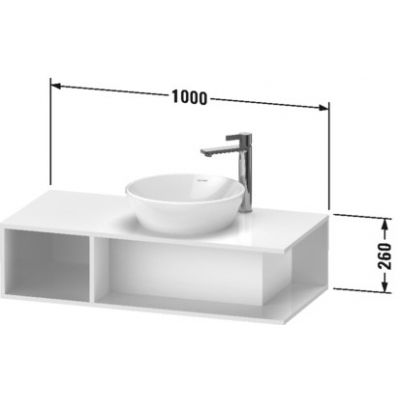 Szafka wisząca podumywalkowa 100x48 cm DE493902222 Duravit D-Neo