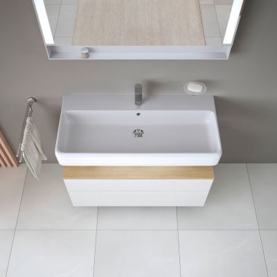 Szafka 99x47x59 cm podumywalkowa wisząca biały QA4395030220010 Duravit Qatego