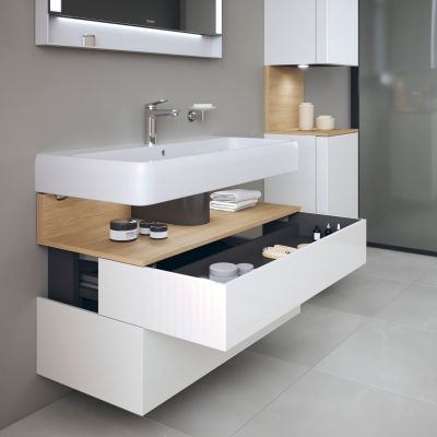 Szafka 99x47x59 cm podumywalkowa wisząca biały QA4395030220010 Duravit Qatego