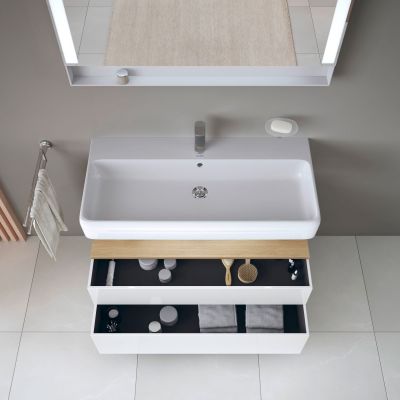 Szafka 99x47x59 cm podumywalkowa wisząca biały QA4395030220010 Duravit Qatego