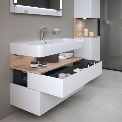 Szafka 99x47x59 cm podumywalkowa wisząca biały QA4395055180010 Duravit Qatego