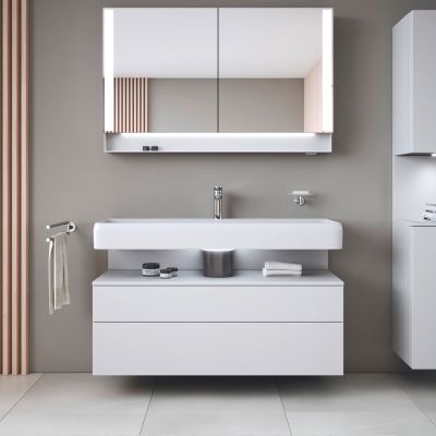 Szafka 119x47x59 cm podumywalkowa wisząca biały QA4396018180010 Duravit Qatego