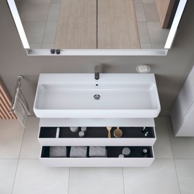 Szafka 119x47x59 cm podumywalkowa wisząca biały QA4396018180010 Duravit Qatego