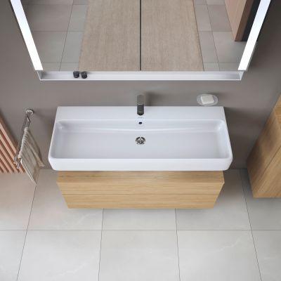 Szafka 119x47x59 cm podumywalkowa wisząca dąb QA4396030300010 Duravit Qatego