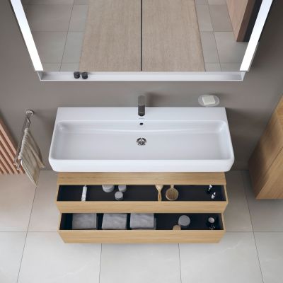 Szafka 119x47x59 cm podumywalkowa wisząca dąb QA4396030300010 Duravit Qatego