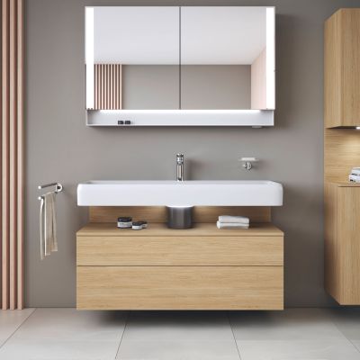 Szafka 119x47x59 cm podumywalkowa wisząca dąb QA4396030300010 Duravit Qatego