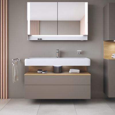 Szafka 119x47x59 cm podumywalkowa wisząca dąb QA4396030430010 Duravit Qatego