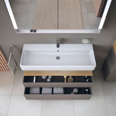 Szafka 119x47x59 cm podumywalkowa wisząca dąb QA4396030430010 Duravit Qatego