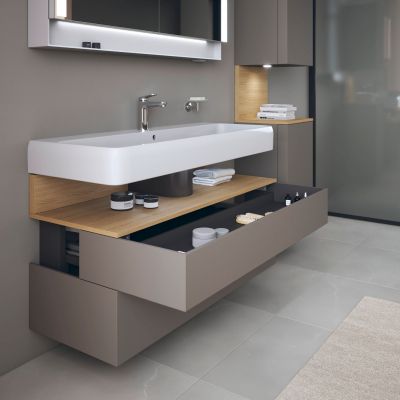 Szafka 119x47x59 cm podumywalkowa wisząca dąb QA4396030430010 Duravit Qatego