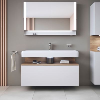 Szafka 119x47x59 cm podumywalkowa wisząca biały QA4396055180010 Duravit Qatego