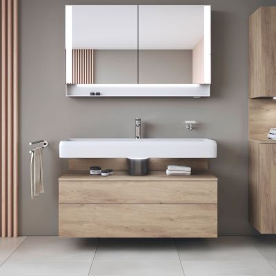 Szafka 119x47x59 cm podumywalkowa wisząca dąb QA4396055550010 Duravit Qatego