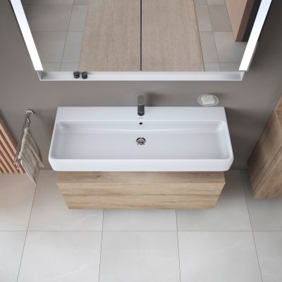 Szafka 119x47x59 cm podumywalkowa wisząca dąb QA4396055550010 Duravit Qatego