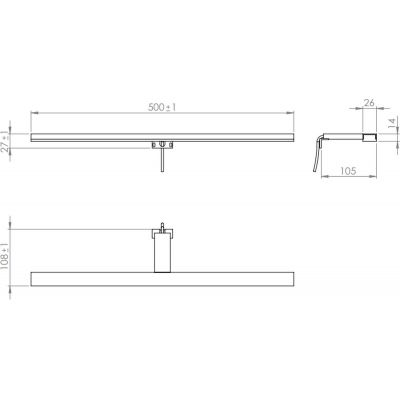 Kinkiet 1x8 W złoty RE070500015570 Elita Esther