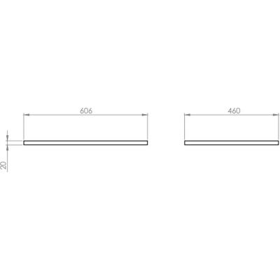 Blat 60.6x46 cm biały RE050600045290 Elita ElitStone