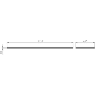 Blat 161x46 cm biały RE051600045290 Elita ElitStone