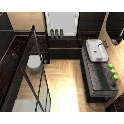 Blat 141x46 cm czarny RE051202047160 Elita ElitStone