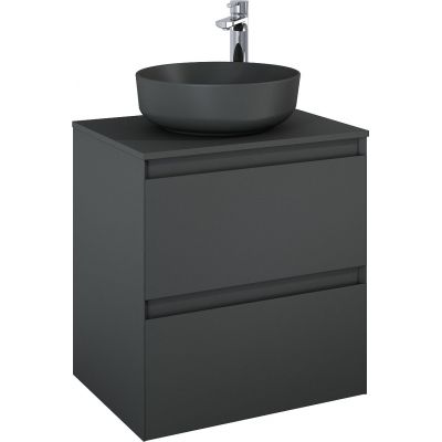 Szafka 60x45.8x63.5 cm podumywalkowa wisząca antracyt RE010600056010 Elita Split