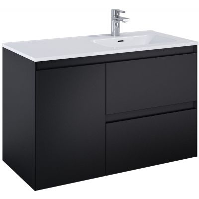 Szafka 100x45.8x63.5 cm podumywalkowa wisząca czarna RE011005057160 Elita Split