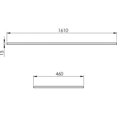 Blat 161x46 cm zielony RE051600017010 Elita ElitStone