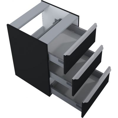 Szafka 50x48.7x69.5 cm boczna wisząca czarna RE080500127160 Elita Lofty