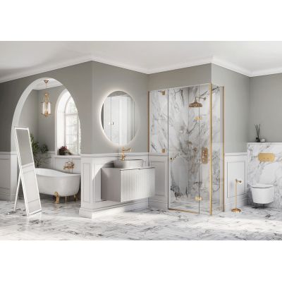 Szafka 122x47.1x54 cm podumywalkowa wisząca biała RE011200165290 Elita Glam