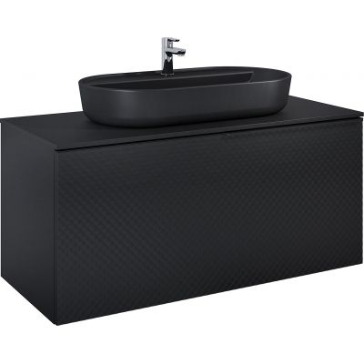 Szafka 122x47.1x54 cm podumywalkowa wisząca czarna RE011200167160 Elita Glam