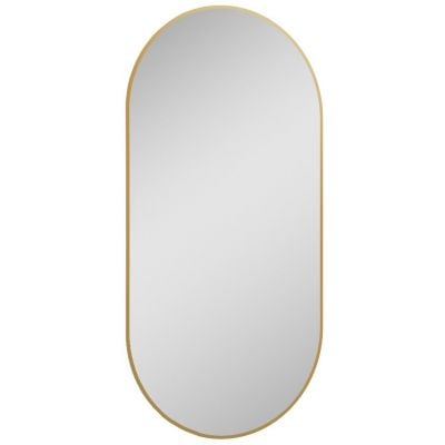Lustro 52x92 cm owalne z oświetleniem złoty RE060520015570 Elita Sharon
