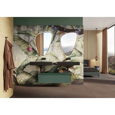 Lustro 65x100 cm z oświetleniem czarny RE060654010560 Elita Sharon