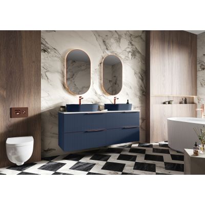 Lustro 52x92 cm owalne z oświetleniem złoty RE060520015450 Elita Sharon