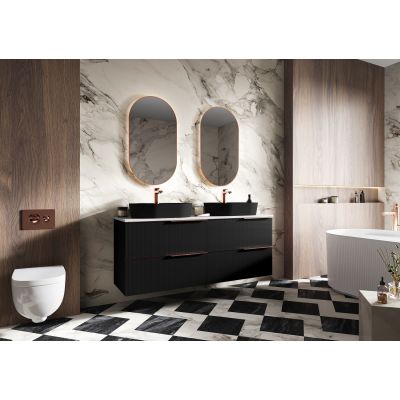 Szafka 80x45.3x63.5 cm podumywalkowa wisząca czarna RE010804047160 Elita Soho