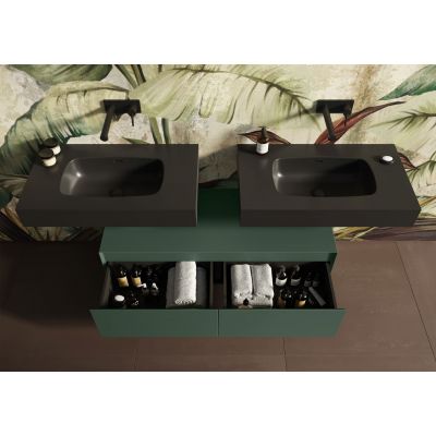 Szafka z blatem 120x45.8x31.9 cm boczna wisząca zielona RE081204057010 Elita Split Slim