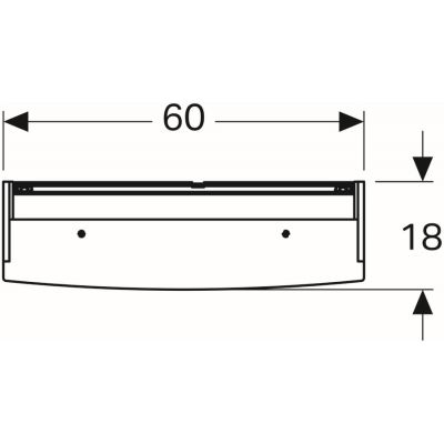 Szafka 60x14 cm 500273001 Geberit Option