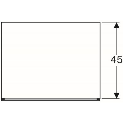 Szafka wisząca boczna 58x46.2 cm 500507431 Geberit Xeno2