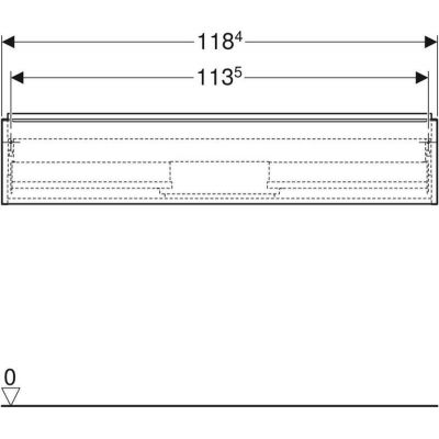 Szafka wisząca podumywalkowa 118.4x47.6 cm 502313JL1 Geberit iCon